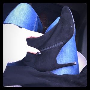 Size 5 1/2 long black boots